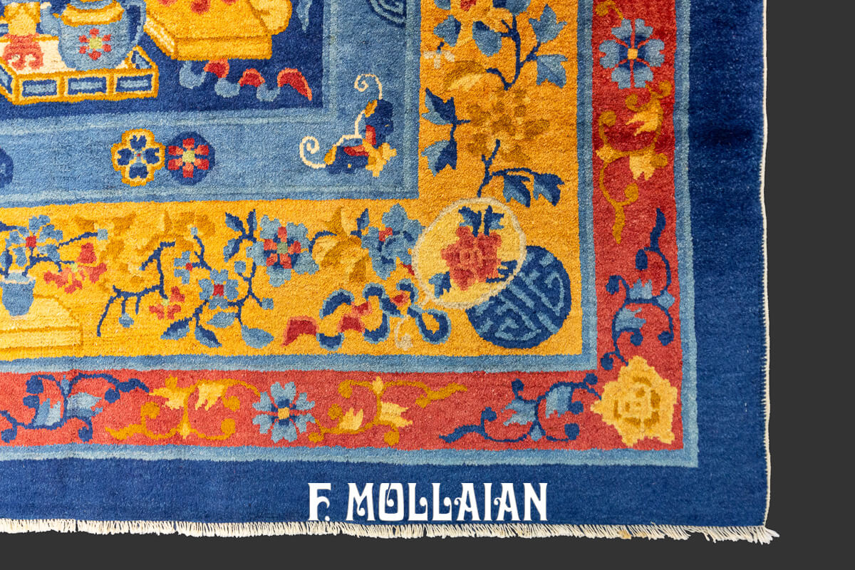 Peking Rug Blue Field n°:400088